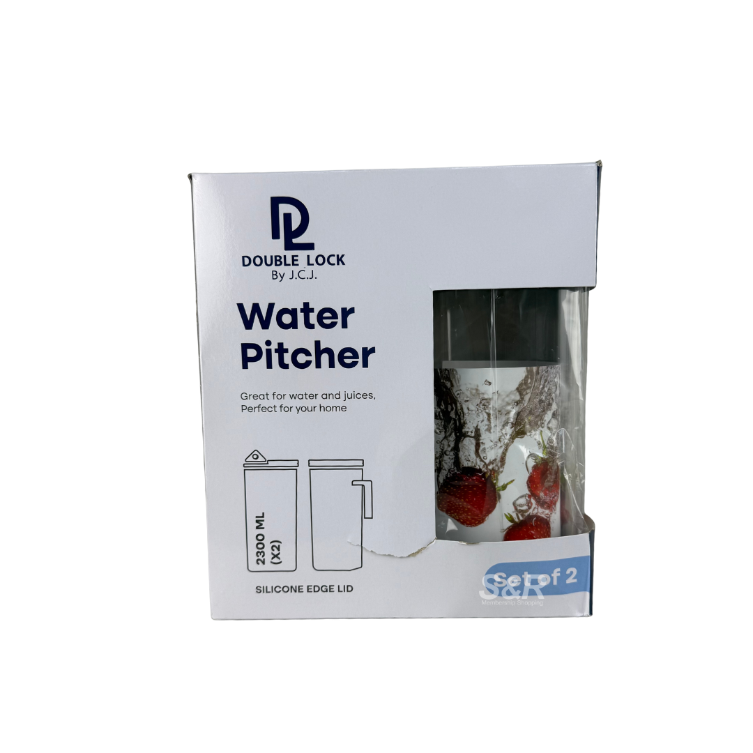 Double Lock Water Pitcher set of 2